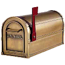 Brass mailbox
